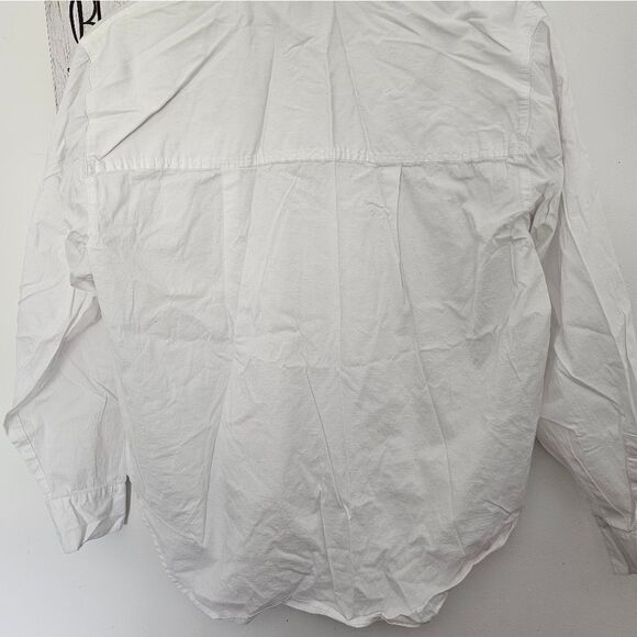 Women's A New Day White Collared Button Down Shirt Size Small - Picture 5 of 5